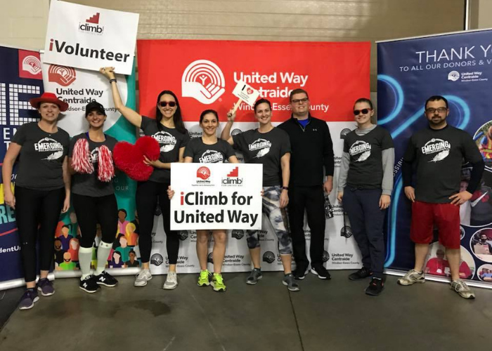 Emerging Philanthropists at iClimb for United Way event