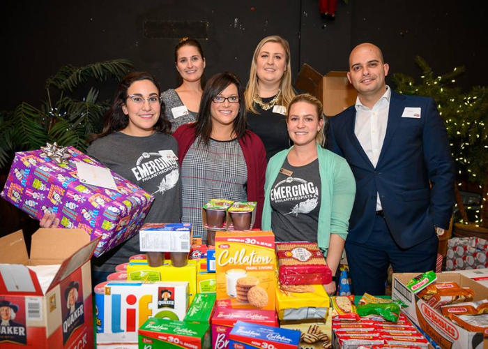 Emerging Philanthropists Christmas collection event